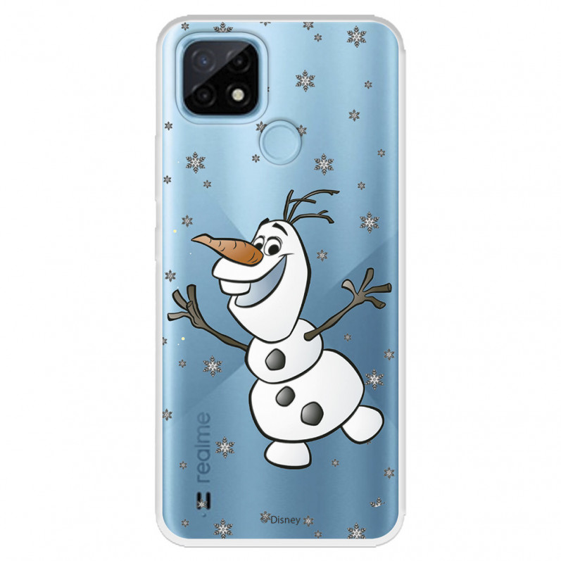 Coque pour Realme C21 Officielle de Disney Olaf Transparente - Frozen