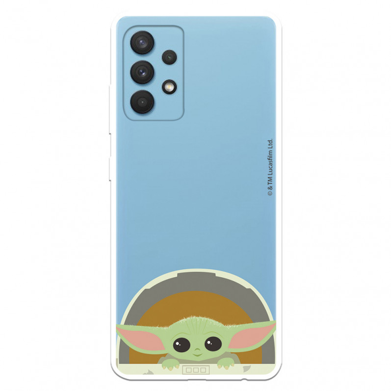 Coque pour Samsung Galaxy A32 4G Officielle de Star Wars Baby Yoda Sourires - The Mandalorian