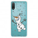 Funda para Motorola Moto E40 Oficial de Disney Olaf Transparente - Frozen