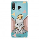 Funda para Motorola Moto E30 Oficial de Disney Dumbo Silueta Transparente - Dumbo