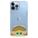 Coque pour iPhone 13 Pro Max Officielle de Star Wars Baby Yoda Sourires - The Mandalorian