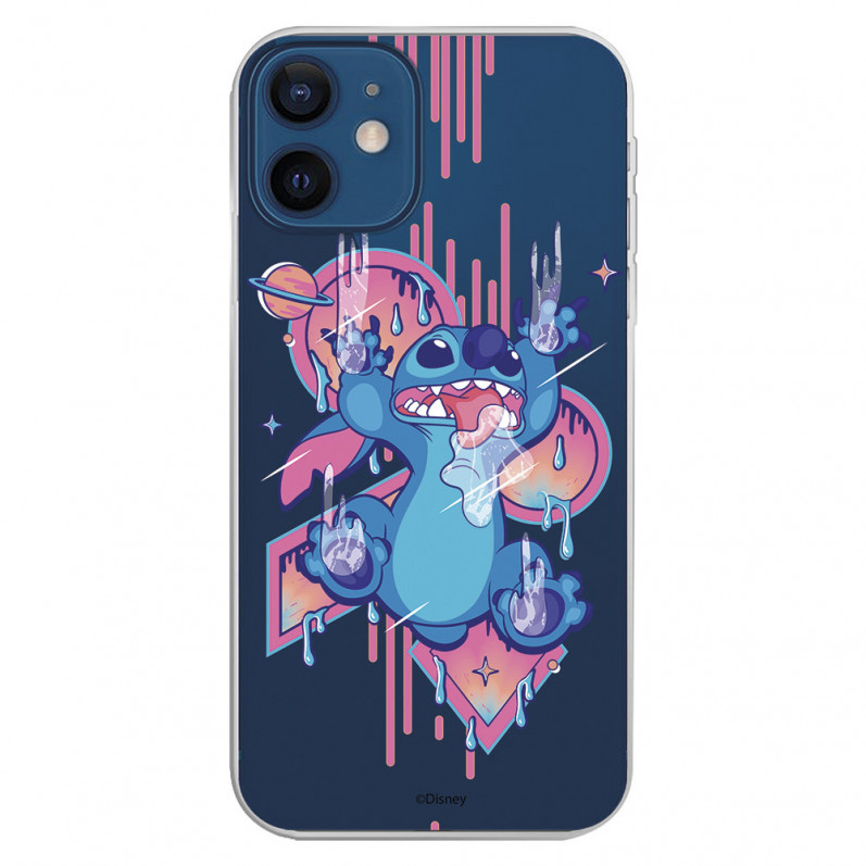 Coque pour iPhone 12 Pro Officielle de Disney Stitch Graffiti - Lilo & Stitch