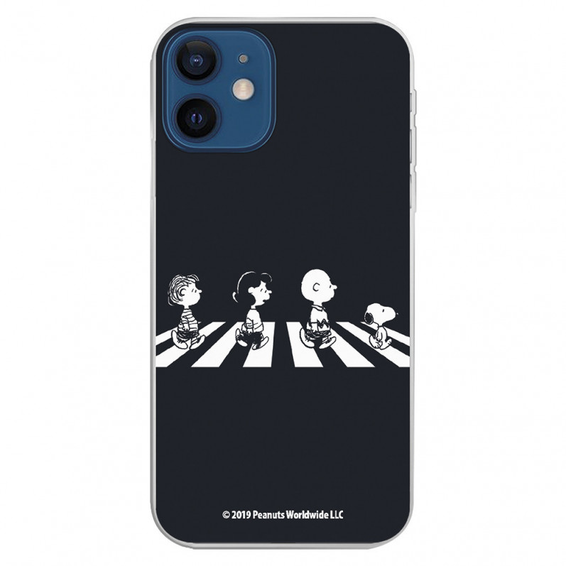 Coque pour iPhone 12 Pro Officielle de Peanuts Personnages Beatles - Snoopy