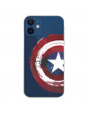 Coque pour iPhone 12 Pro Officielle de Marvel Captain America Bouclier Transparente - Marvel