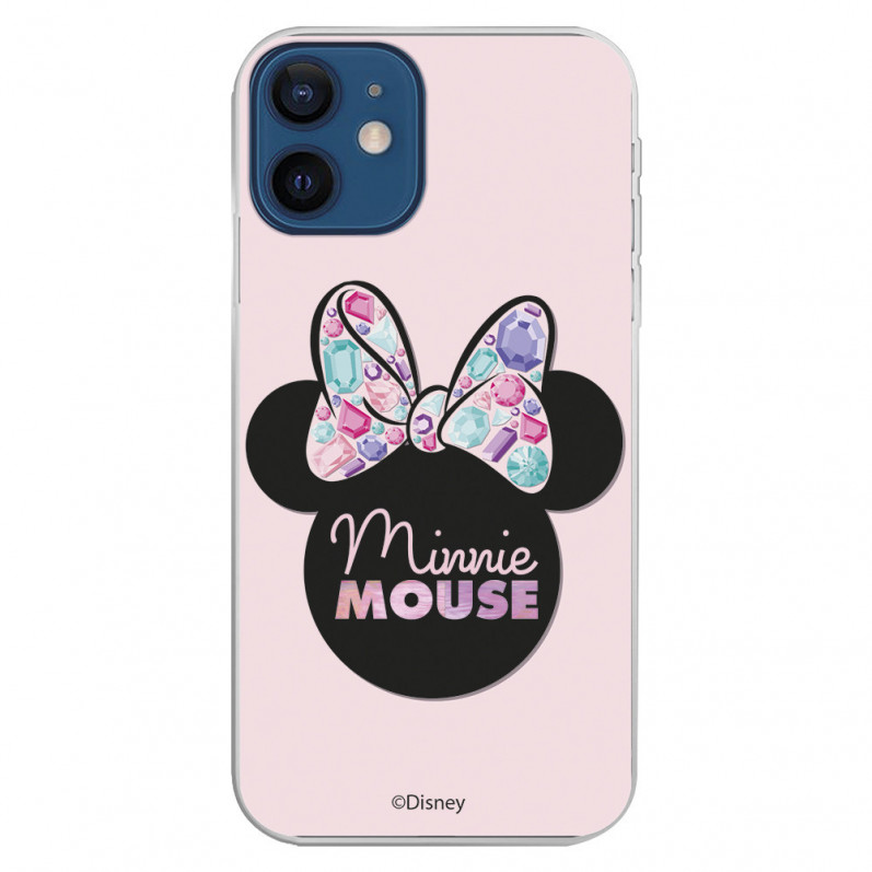 Coque pour iPhone 12 Pro Officielle de Disney Minnie Pink Shadow - Classiques Disney