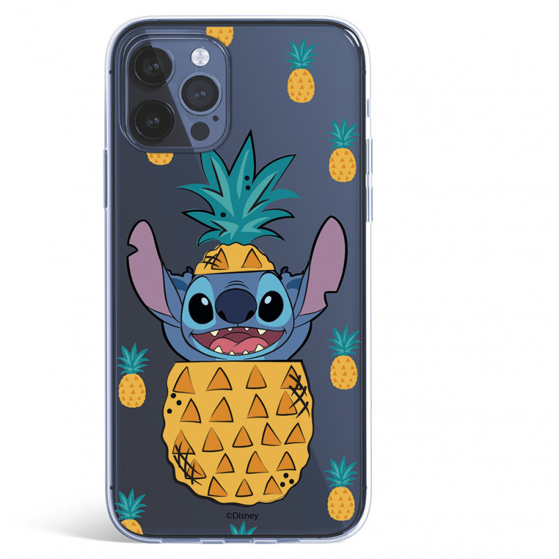 Coque pour iPhone 12 Pro Max Officielle de Disney Stitch Ananas - Lilo & Stitch