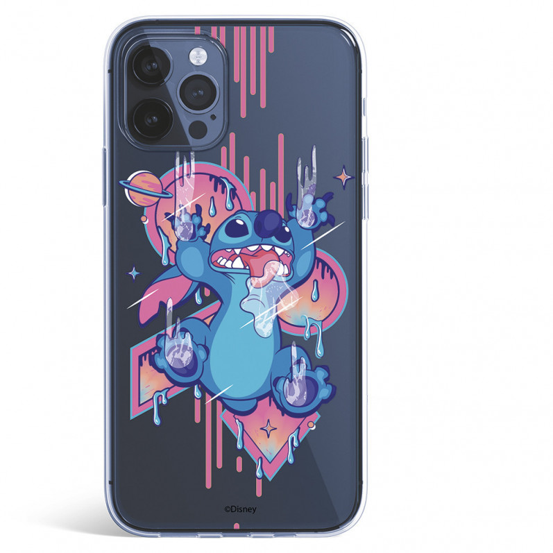 Coque pour iPhone 12 Pro Max Officielle de Disney Stitch Graffiti - Lilo & Stitch