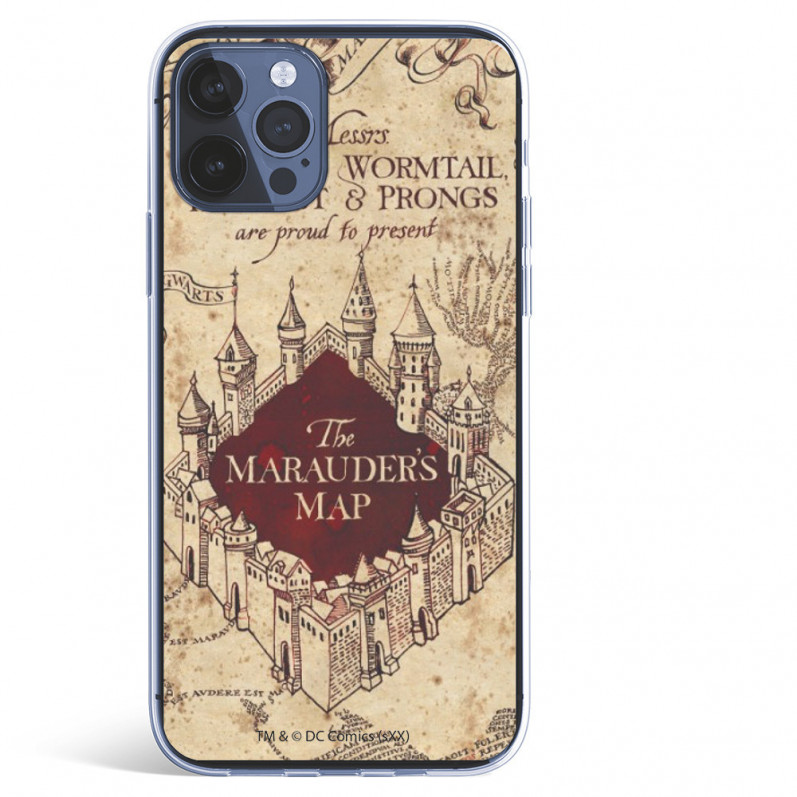 Coque pour iPhone 12 Pro Max Officielle de Harry Potter The Marauders Map Fond - Harry Potter