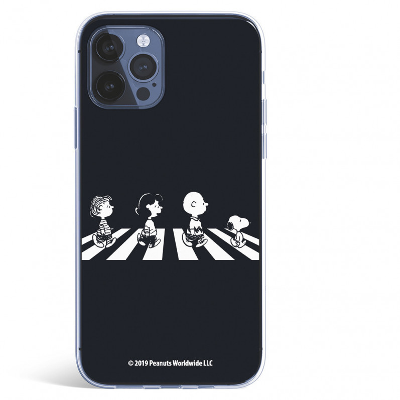 Coque pour iPhone 12 Pro Max Officielle de Peanuts Personnages Beatles - Snoopy