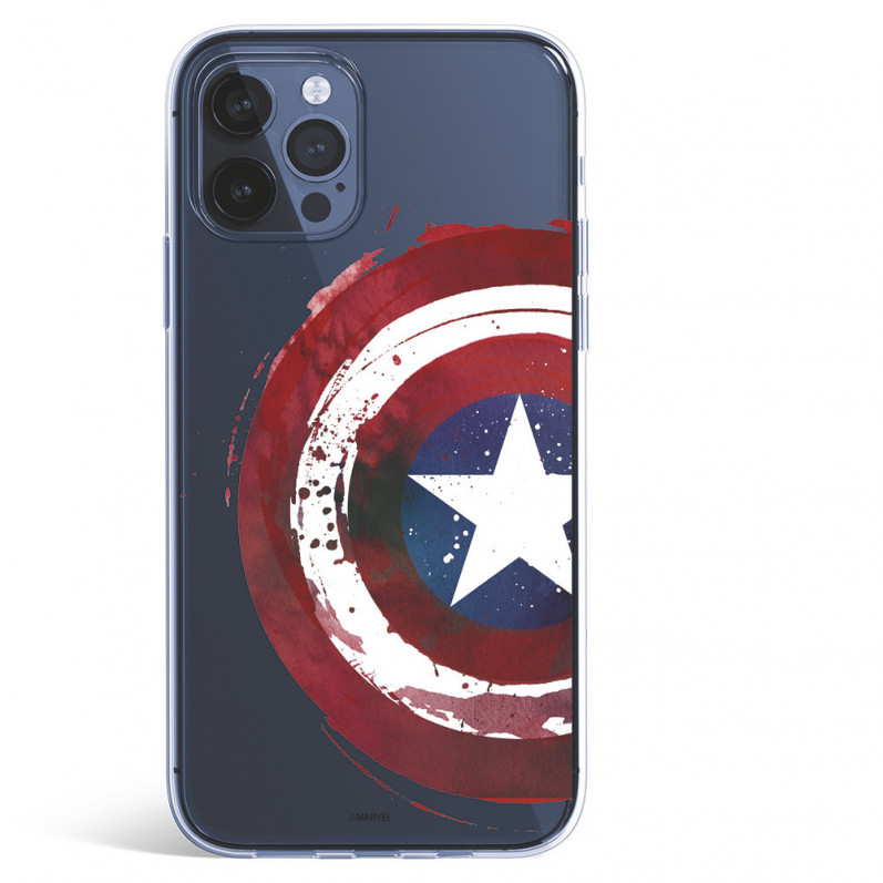 Coque pour iPhone 12 Pro Max Officielle de Marvel Captain America Bouclier Transparente - Marvel