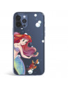 Coque pour iPhone 12 Pro Max Officielle de Disney Ariel et Sébastien Bulles - La Petite Sirène