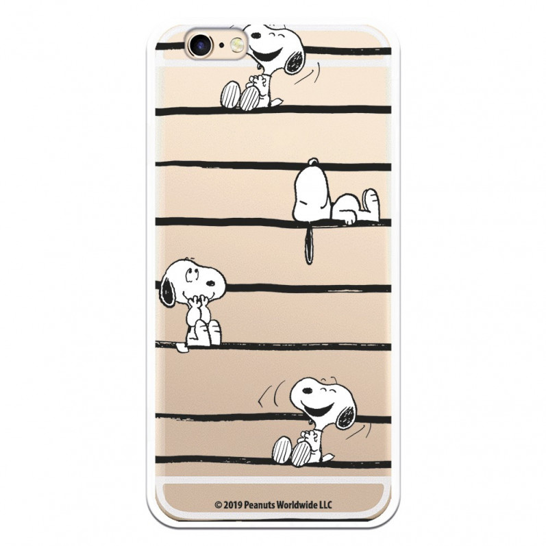 Coque pour iPhone 6 Officielle de Peanuts Snoopy Lignes - Snoopy