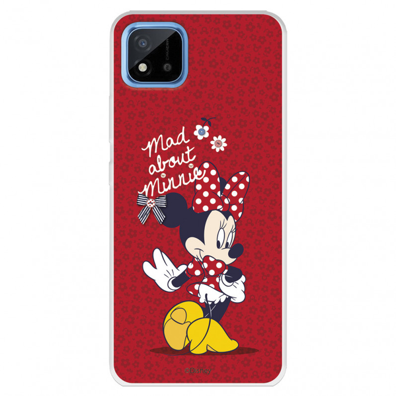 Funda para Realme 8i Oficial de Disney Minnie Mad About - Clásicos Disney