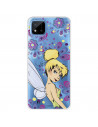 Funda para Realme 8i Oficial de Disney Campanilla Flores - Peter Pan