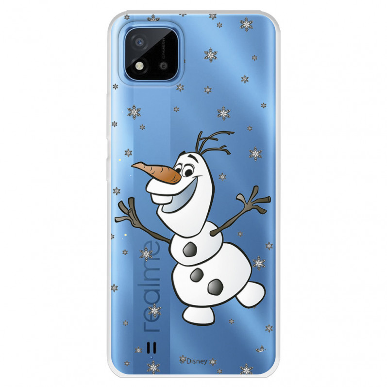 Funda para Realme 8i Oficial de Disney Olaf Transparente - Frozen