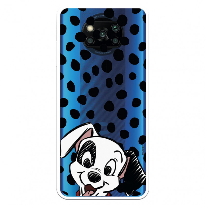 Coque pour Xiaomi Poco X3 Pro Disney Officiel Chiot Taches - 101 Dalmatiens