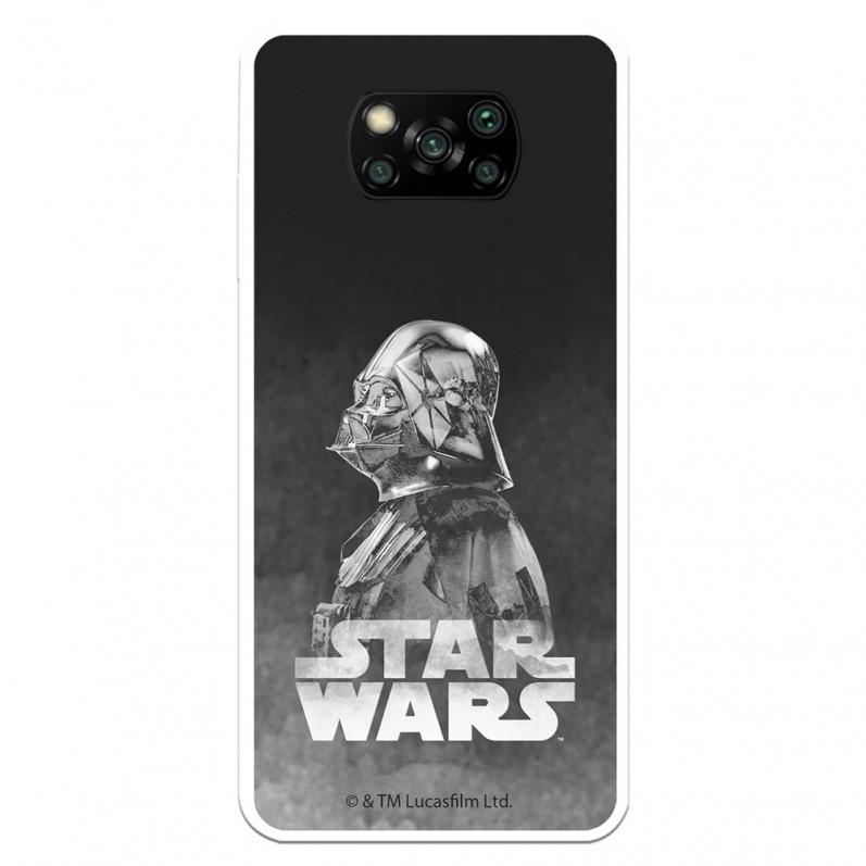 Coque pour Xiaomi Poco X3 Pro Oficielle de Star Wars Darth Vader Fond Noir - Star Wars