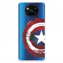 Funda para Xiaomi Poco X3 Pro Oficial de Marvel Capitán América Escudo Transparente - Marvel