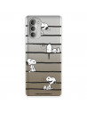 Funda para Motorola Moto G51 5G Oficial de Peanuts Snoopy rayas - Snoopy