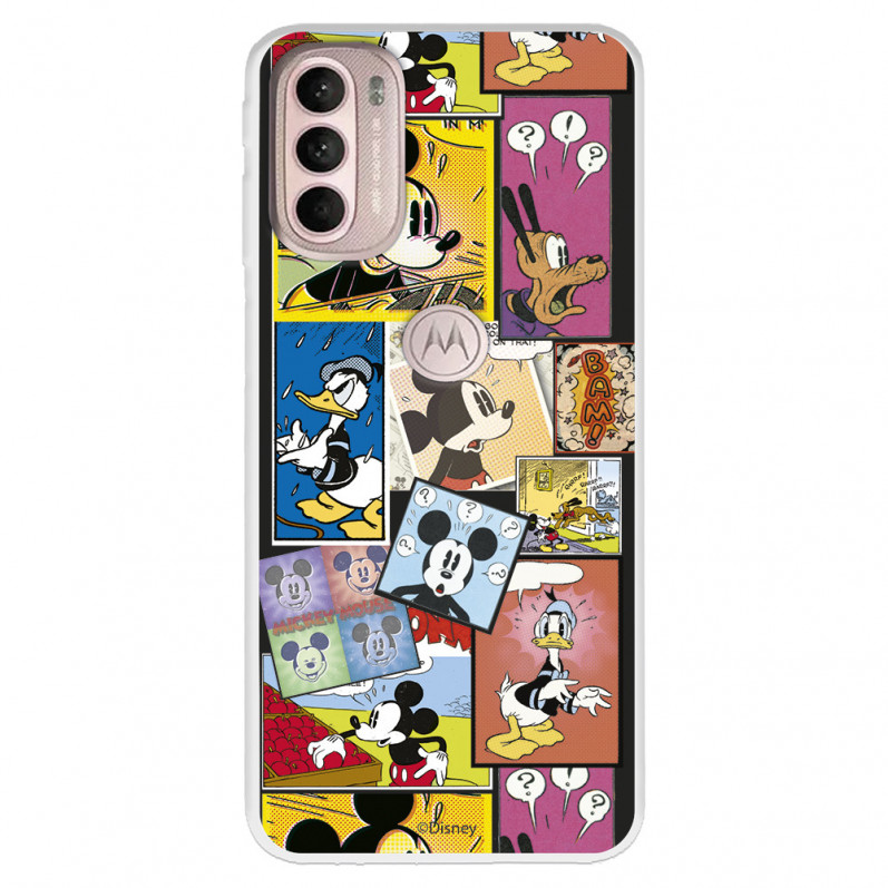 Funda para Motorola Moto G31 Oficial de Disney Mickey Comic - Clásicos Disney