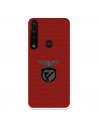 Funda para Motorola Moto G8 Plus del Escudo Fondo Granate  - Licencia Oficial Benfica