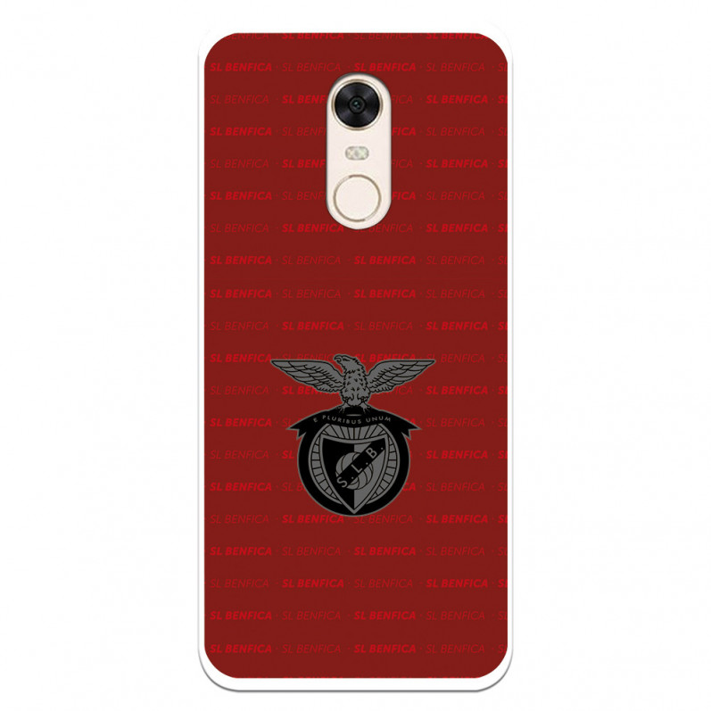 Funda para Xiaomi Redmi 5 Plus del Escudo Fondo Granate  - Licencia Oficial Benfica