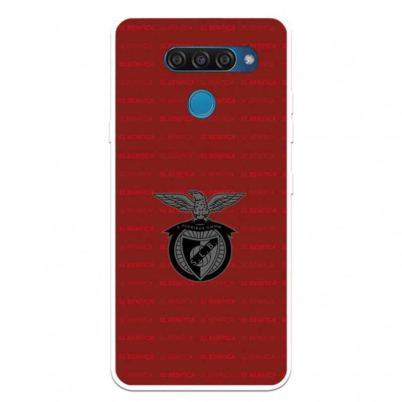 Funda para LG Q60 del Escudo Fondo Granate  - Licencia Oficial Benfica