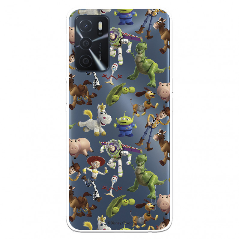 Coque pour Oppo A16s Disney Officiel Jouets Toy Story Silhouettes - Toy Story