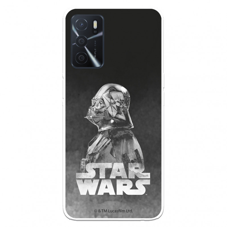 Coque pour Oppo A16s Oficielle de Star Wars Darth Vader Fond Noir - Star Wars