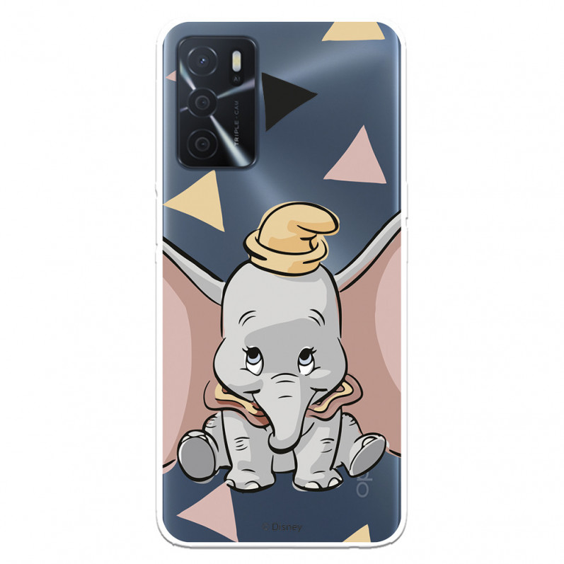 Coque pour Oppo A16s Disney Officiel Dumbo Silhouette Transparente - Dumbo