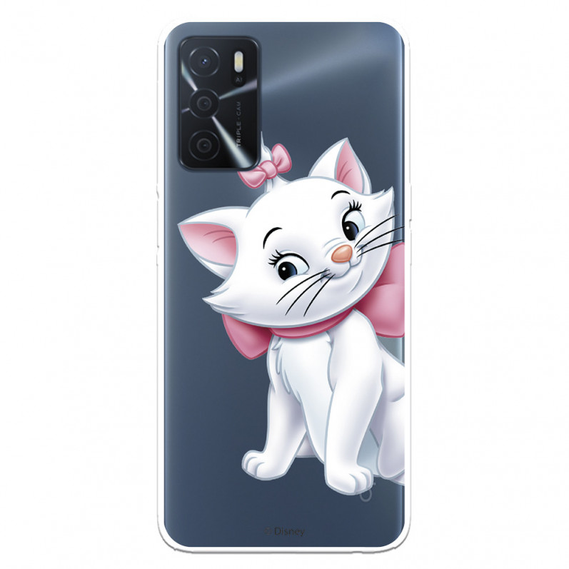 Coque pour Oppo A16s Disney Officiel Marie Silhouette - Les Aristochats