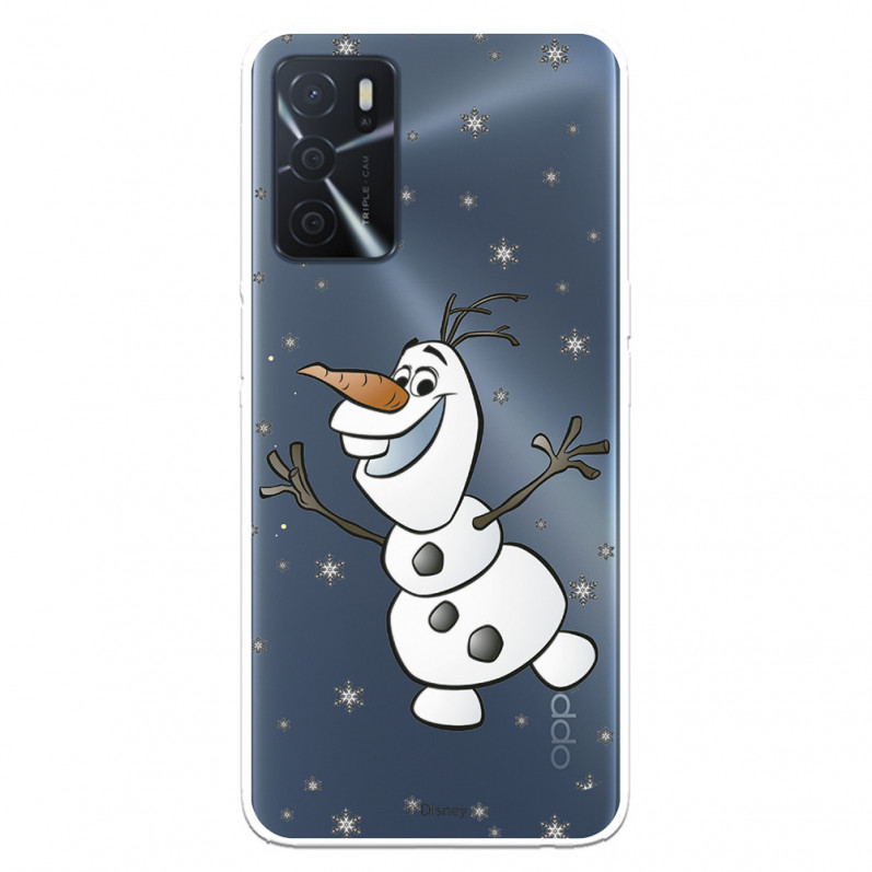 Coque pour Oppo A16 Officielle de Disney Olaf Transparente - Frozen