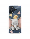 Coque pour Oppo A16 Officielle de Disney Dumbo Silhouette Transparente - Dumbo