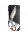 Coque pour Xiaomi Redmi 9AT Officielle de Warner Bros Bugs Bunny Silhouette Transparente - Looney Tunes