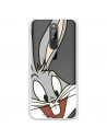 Coque pour Xiaomi Redmi 8 Officielle de Warner Bros Bugs Bunny Silhouette Transparente - Looney Tunes