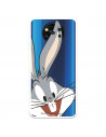 Coque pour Xiaomi Poco X3 Officielle de Warner Bros Bugs Bunny Silhouette Transparente - Looney Tunes