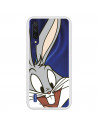 Coque pour Xiaomi Mi 9 Lite Officielle de Warner Bros Bugs Bunny Silhouette Transparente - Looney Tunes