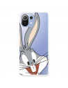 Coque pour Xiaomi Mi 11 Lite Officielle de Warner Bros Bugs Bunny Silhouette Transparente - Looney Tunes