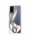 Coque pour Vivo X51 Officielle de Warner Bros Bugs Bunny Silhouette Transparente - Looney Tunes