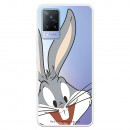 Coque pour Vivo V21 5G Officielle de Warner Bros Bugs Bunny Silhouette Transparente - Looney Tunes