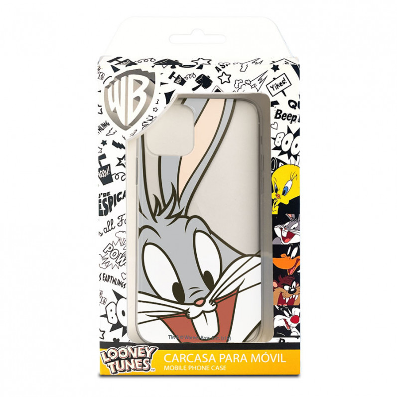 Coque pour Samsung Galaxy A90 5G Officielle de Warner Bros Bugs Bunny Silhouette Transparente - Looney Tunes
