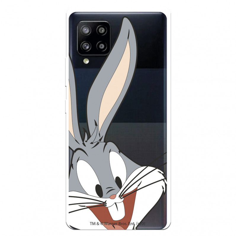 Coque pour Samsung Galaxy A42 5G Officielle de Warner Bros Bugs Bunny Silhouette Transparente - Looney Tunes