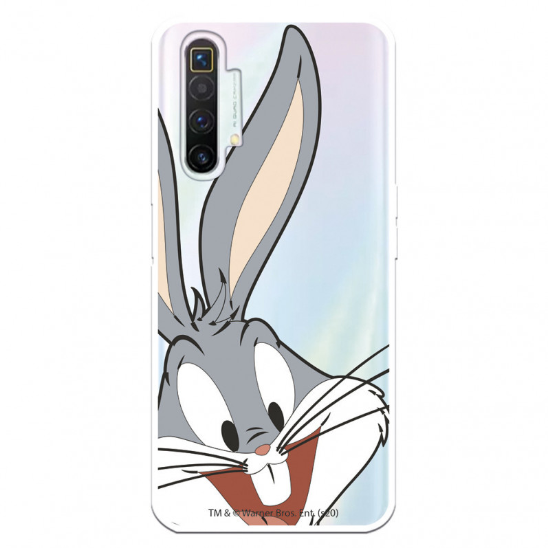 Coque pour Realme X2 Officielle de Warner Bros Bugs Bunny Silhouette Transparente - Looney Tunes