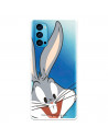 Coque pour Oppo Reno 4 Officielle de Warner Bros Bugs Bunny Silhouette Transparente - Looney Tunes