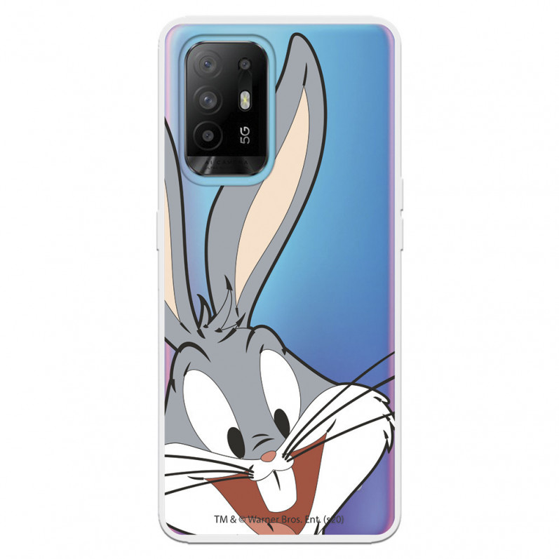 Coque pour Oppo A94 5G Officielle de Warner Bros Bugs Bunny Silhouette Transparente - Looney Tunes