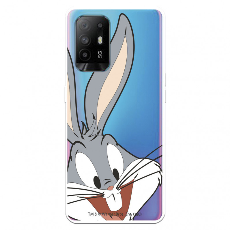 Coque pour Oppo A74 4G Officielle de Warner Bros Bugs Bunny Silhouette Transparente - Looney Tunes