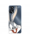 Coque pour Oppo A16s Oficielle de Warner Bros Bugs Bunny Silhouette Transparente - Looney Tunes