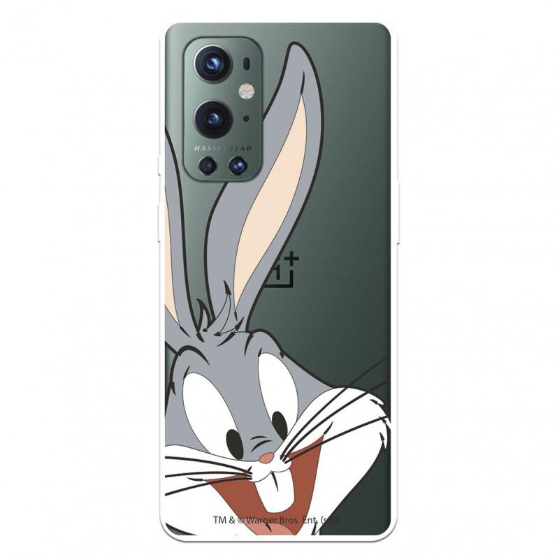 Coque pour OnePlus 9 Pro Officielle de Warner Bros Bugs Bunny Silhouette Transparente - Looney Tunes