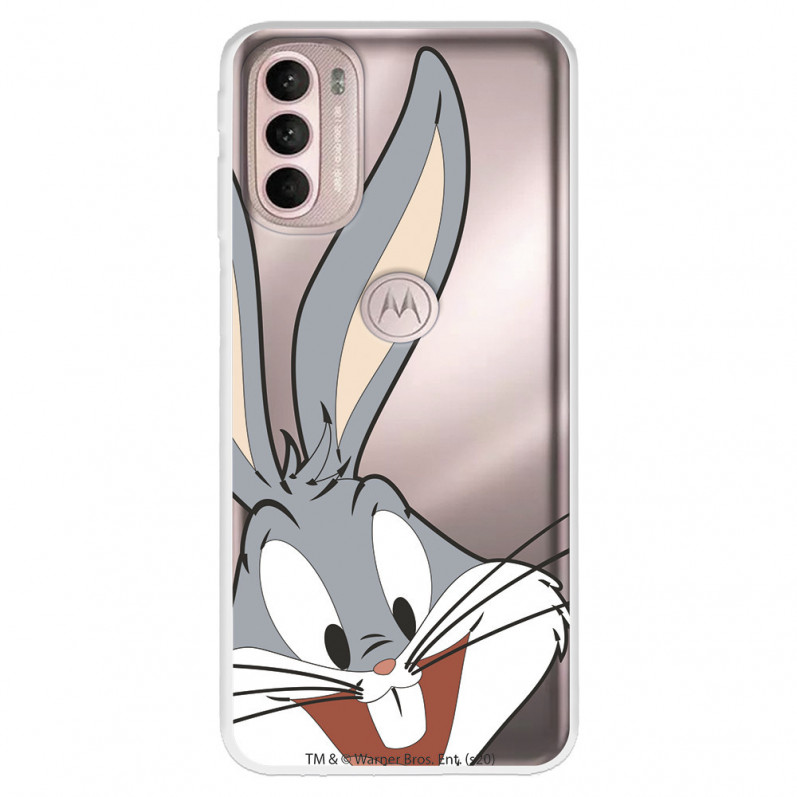 Coque pour Motorola Moto G41 Oficielle de Warner Bros Bugs Bunny Silhouette Transparente - Looney Tunes