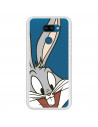 Coque pour LG K40S Officielle de Warner Bros Bugs Bunny Silhouette Transparente - Looney Tunes